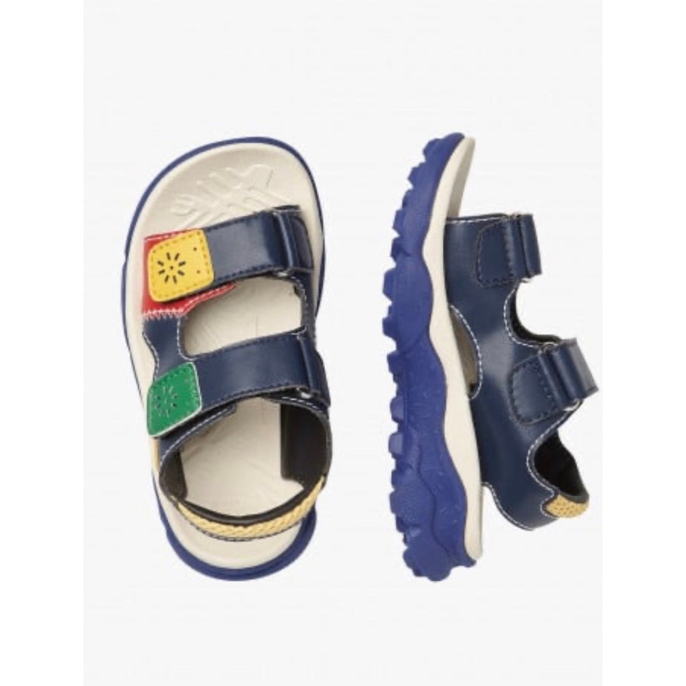 Flower Mountain Naturino‎ Sandals Kids 2 Navy Multi New FM76KD002 Colorblock